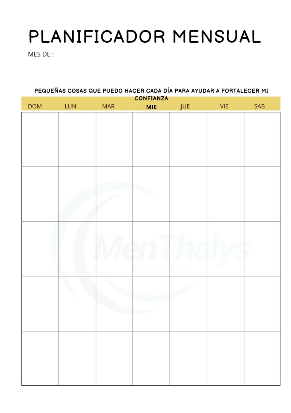 El Poder De Creer En ti
diario y Planificador para fortalecer Tu Autoconfianza - Imagen 9